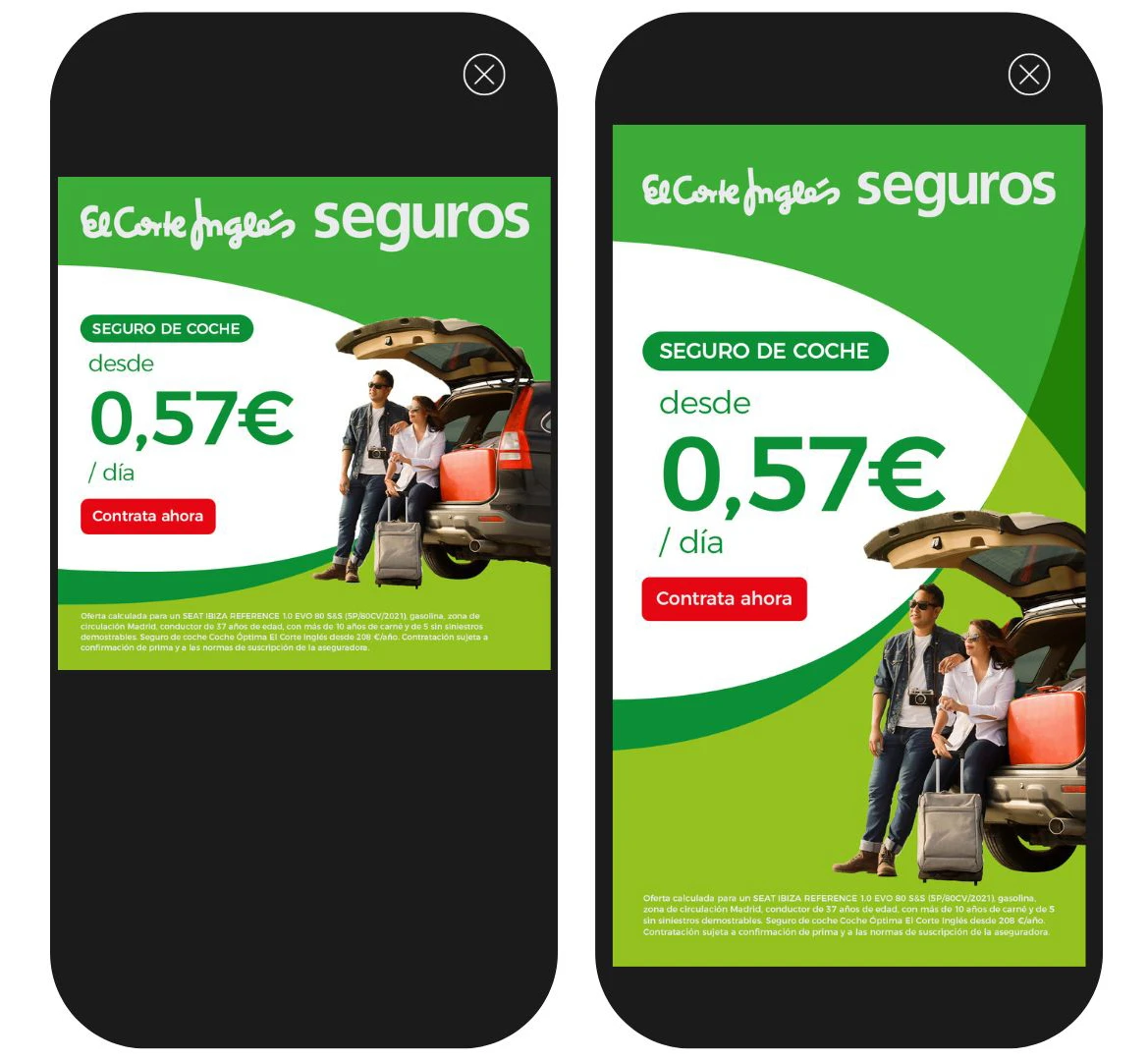 Menú navegación antes de la propuesta