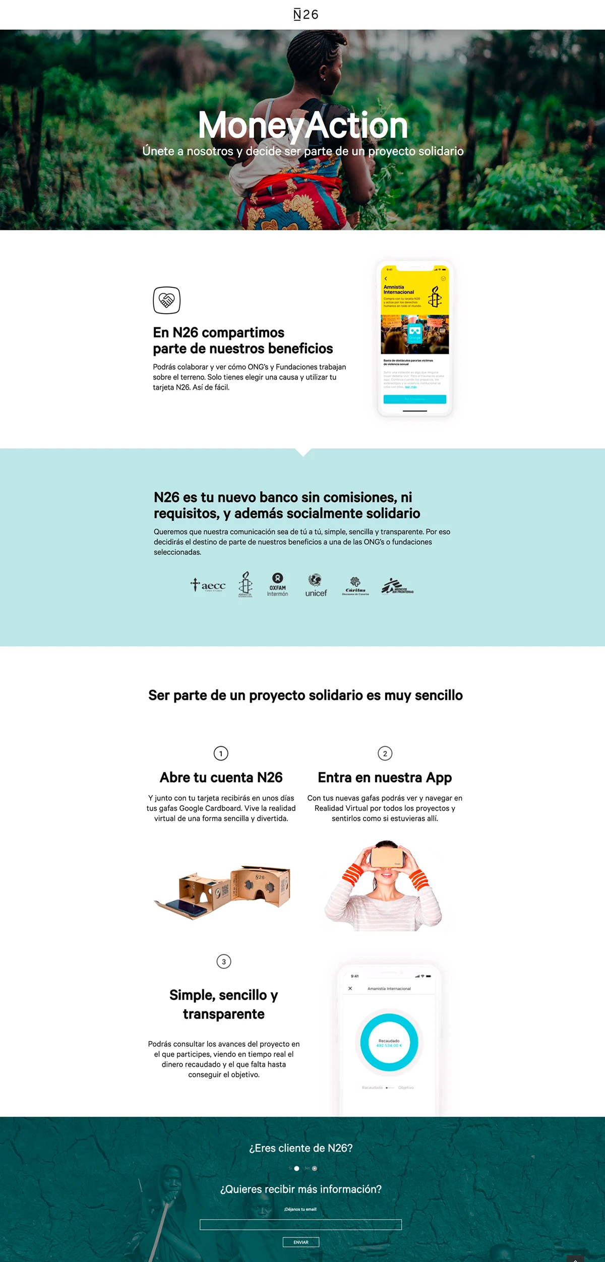 Menú navegación antes de la propuesta